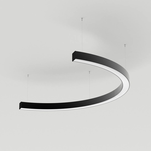 Светильник SP-LINE-HANG-ARC-C3535-D800-28W Day4000 (BLACK, 230V) (Arlight, Металл)