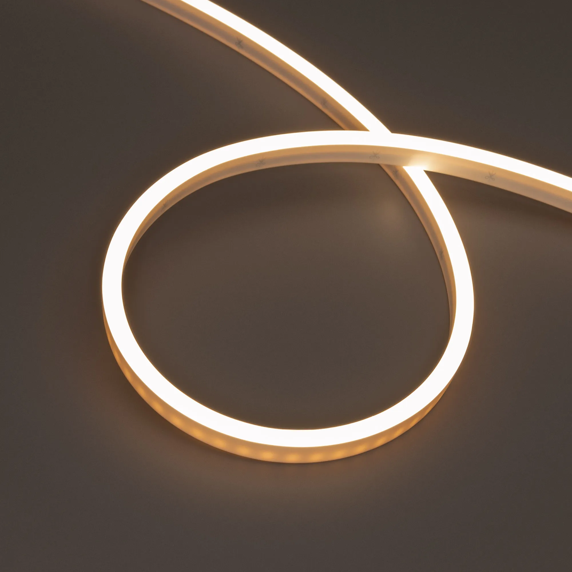 Лента герметичная WAVE-SIDE-PU-A120-06x12mm 24V Warm3500 (8 W/m, IP68, 1m, wire x1) (Arlight, Вывод боковой, 3 года)