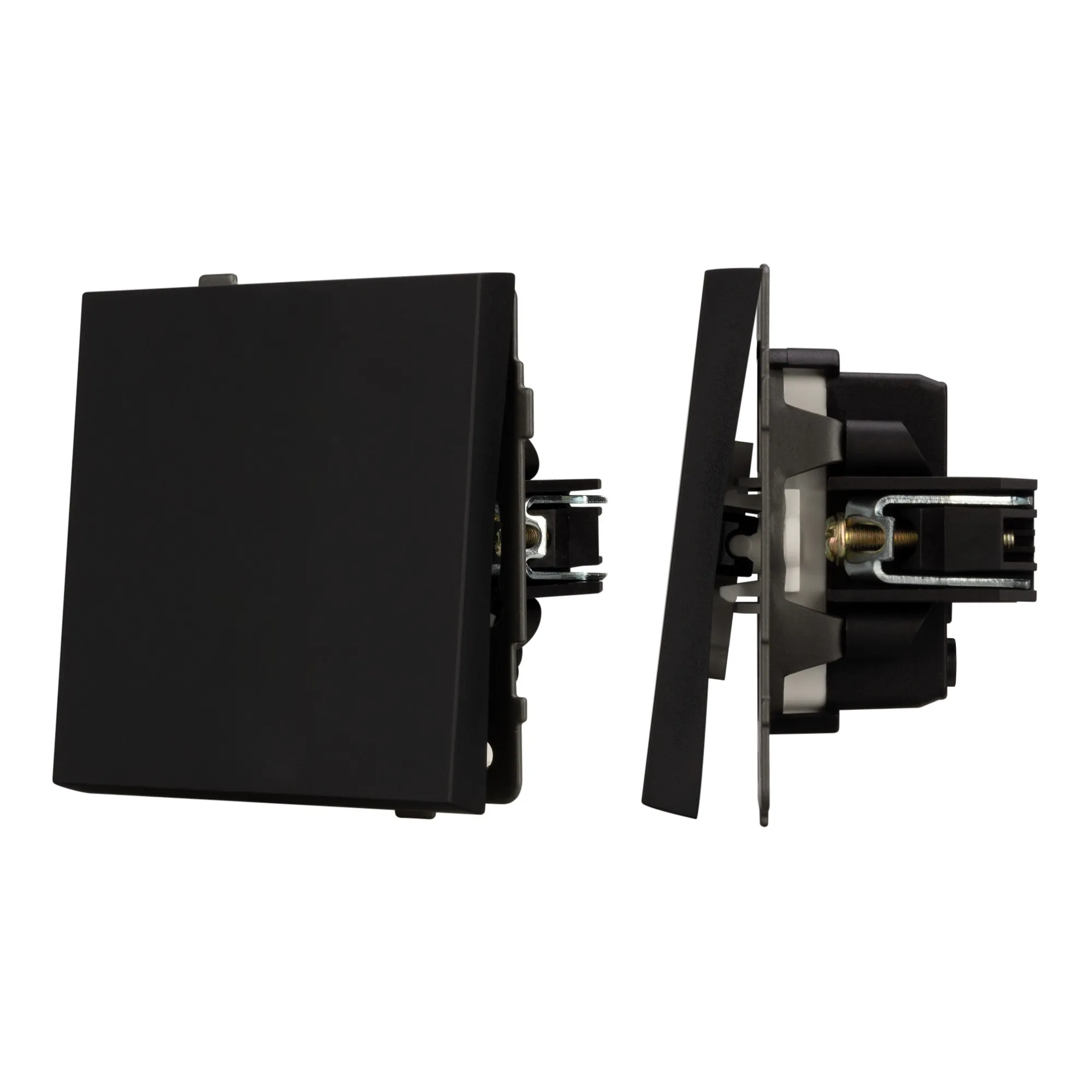 Механизм выключателя одноклавишный непроходной SWT-TENDO-MK01-SFPL-BK (230V, 10A) (Arlight, -)