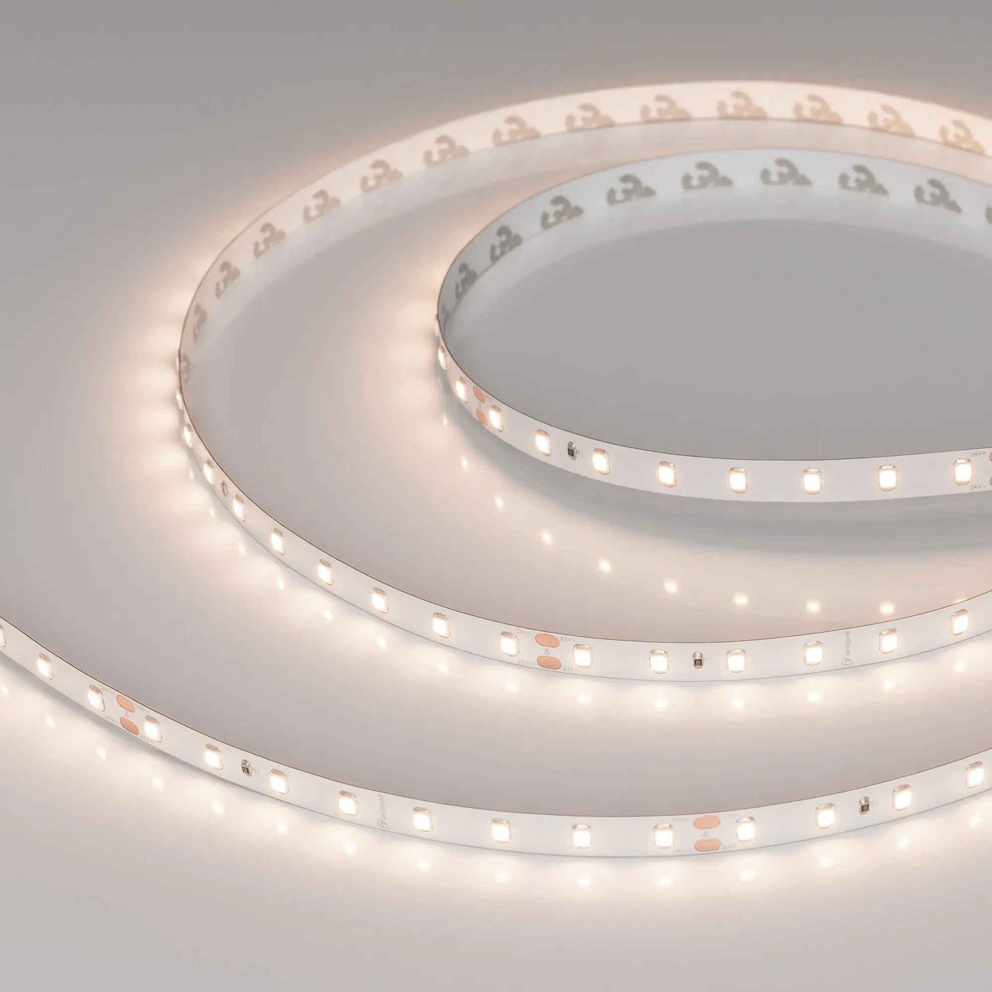 Лента светодиодная RT-A80-8mm 24V Warm3500 (6 W/m, IP20, 2835, 5m) (Arlight, Открытый) - изображение товара
