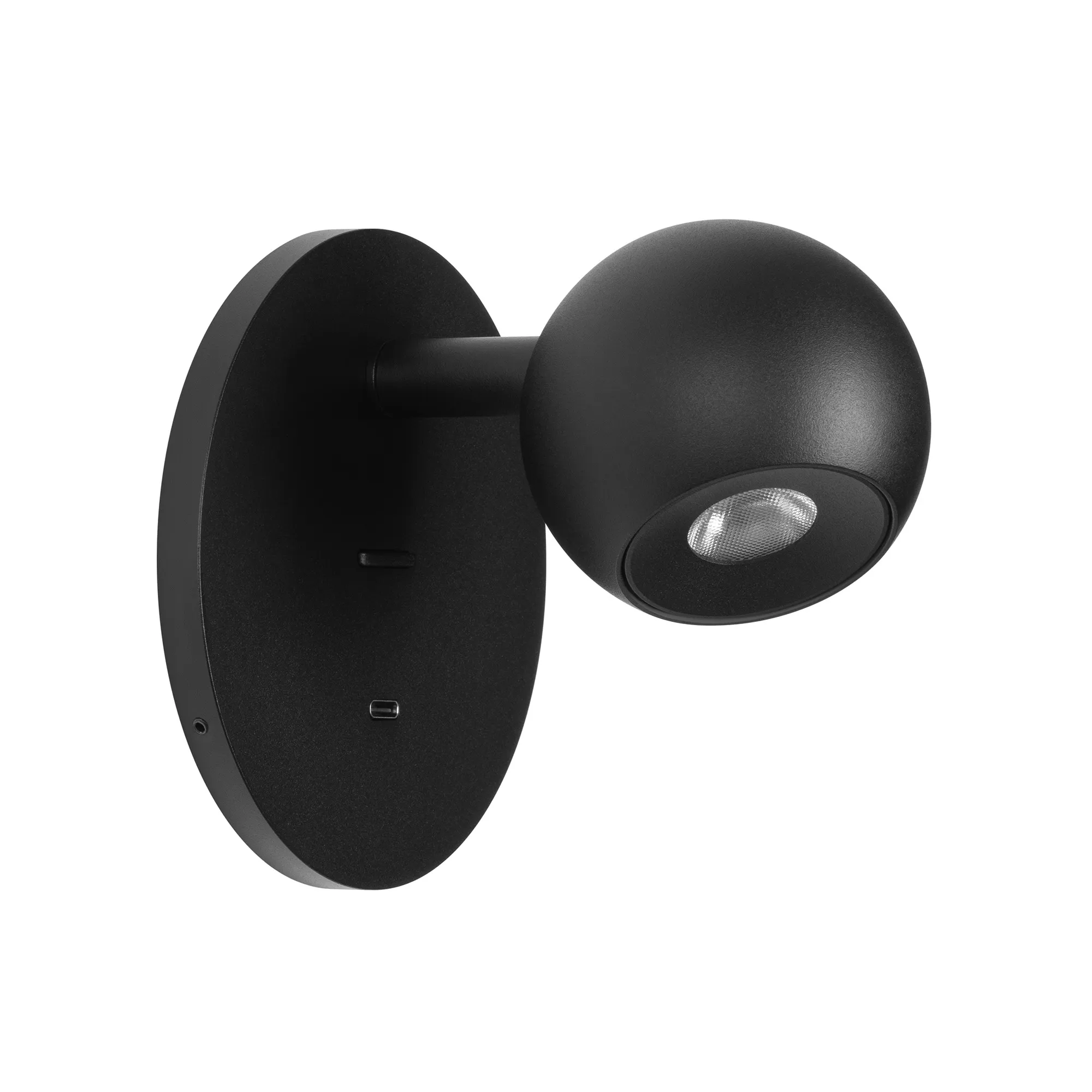 Светильник SP-OTTORI-WALL-CHARGE-6W Warm3000 (BK, 30 deg, 230V, USB-C) (Arlight, IP20 Металл, 3 года) - изображение товара