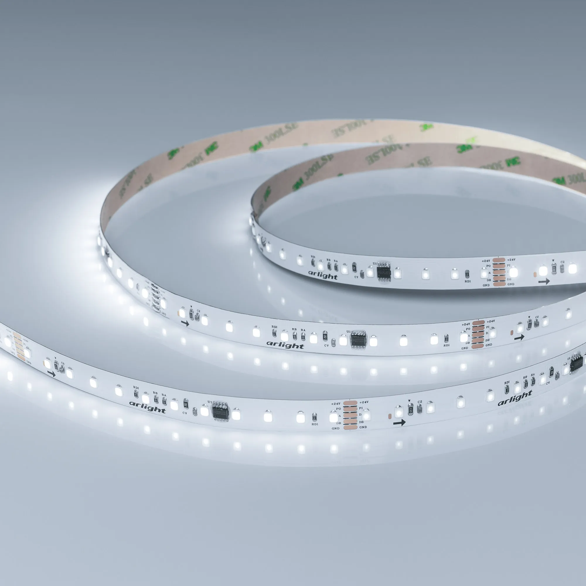 Лента DMX-A96-12mm 24V White6000-PX12 (14 W/m, IP20, 5m) (Arlight, -)